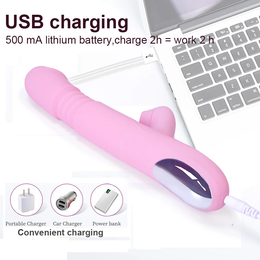 Heating Sex Toy Dildo Vibrator for Women Clitoral Sucking Stimulation G-spot Rotation Telescopic Massage Female Pleasure