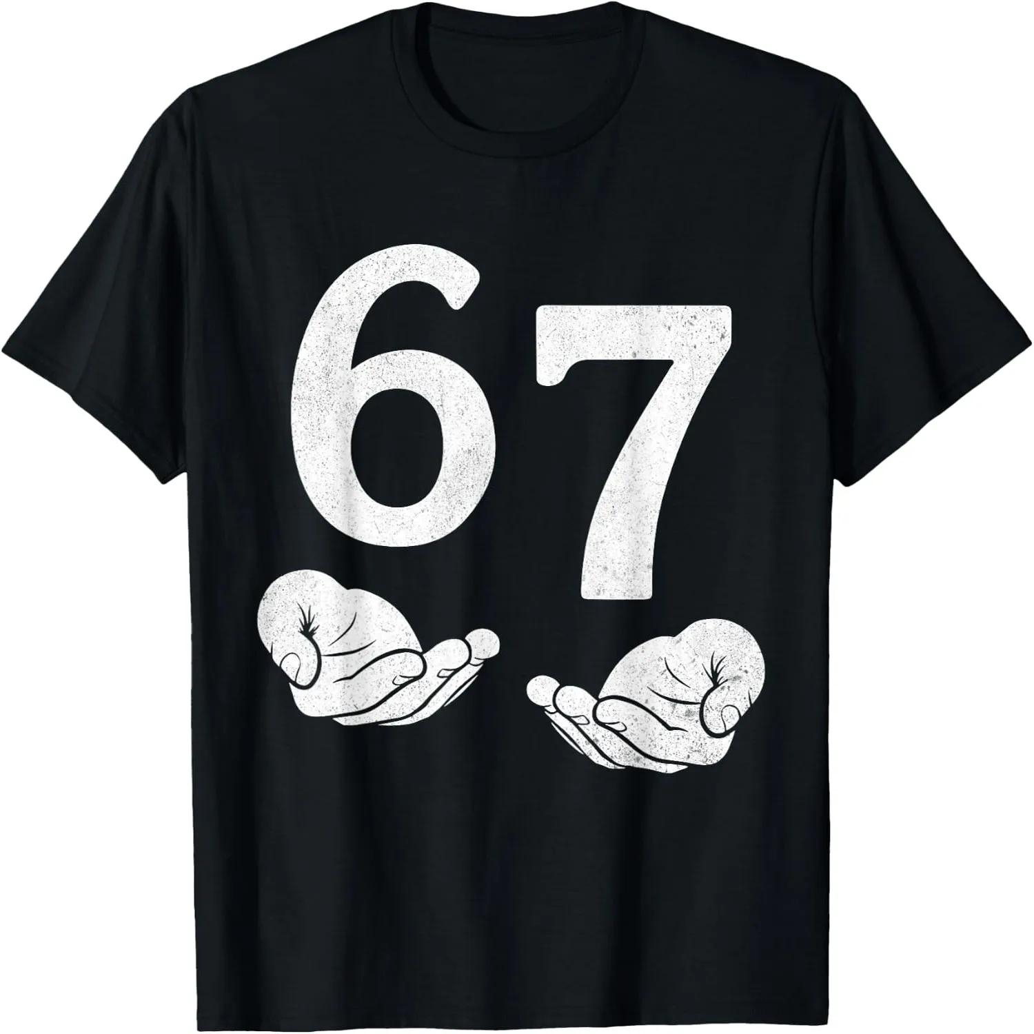 Fun Six Seven 6 7 Funny 67 Gen Alpha Slang 6-7 Meme School T-Shirt graphic tee, unisex, 100% cotton,