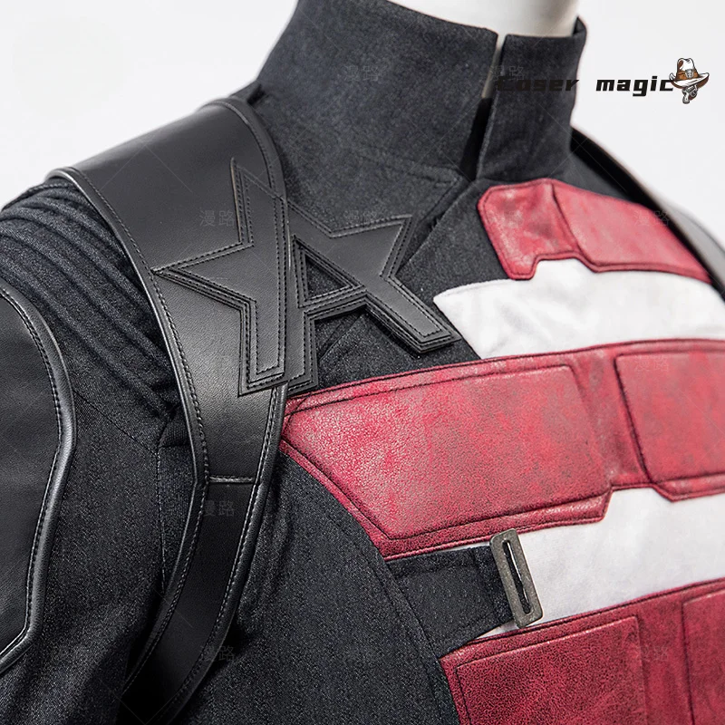 Captain America Cosplay Costume Thunderbolts Superhero U.S.Agent Uniform Accessories Props Halloween Carnival Party Complete Set