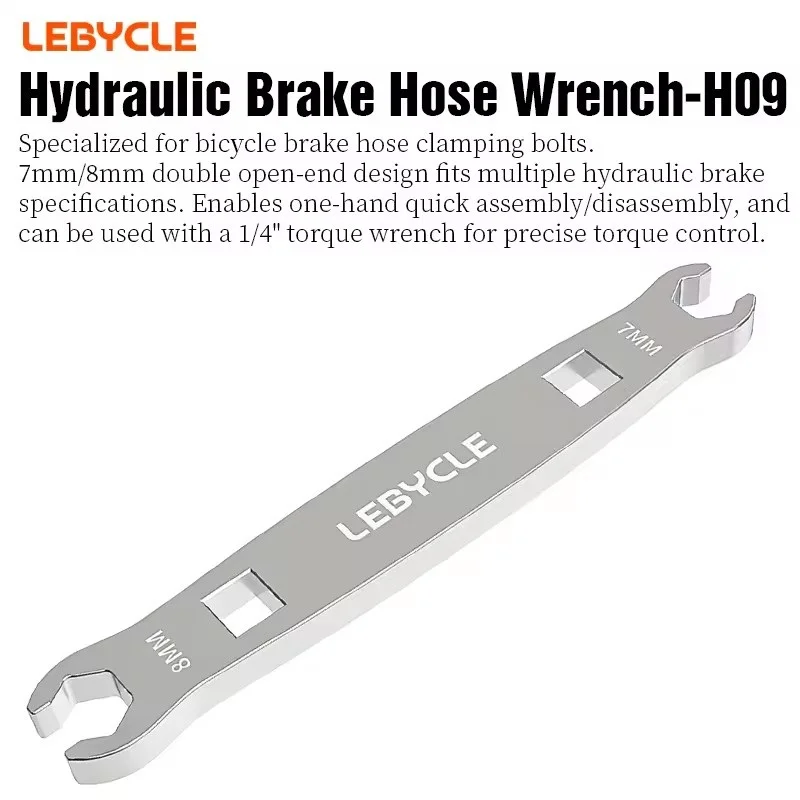 MTB Road Bicycle Oil Pipe Torque Wrench Oil Brake 7-8MM Open Pipe Locking Screw Wrench Bike Brake Locking Repair Tool