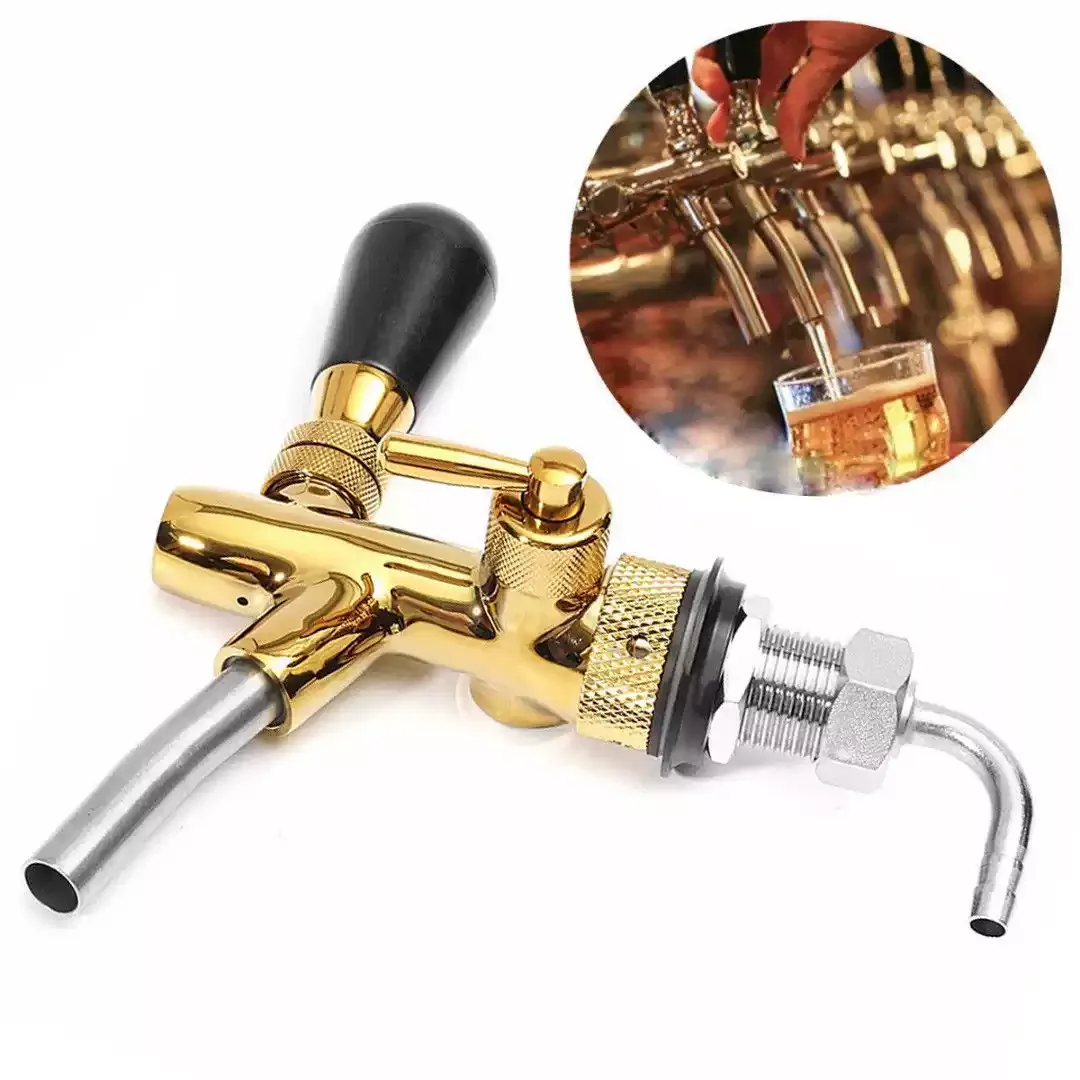 

Stainless Steel Draft Beer Faucet Adjustable Flow Long Handle Beer Dispenser