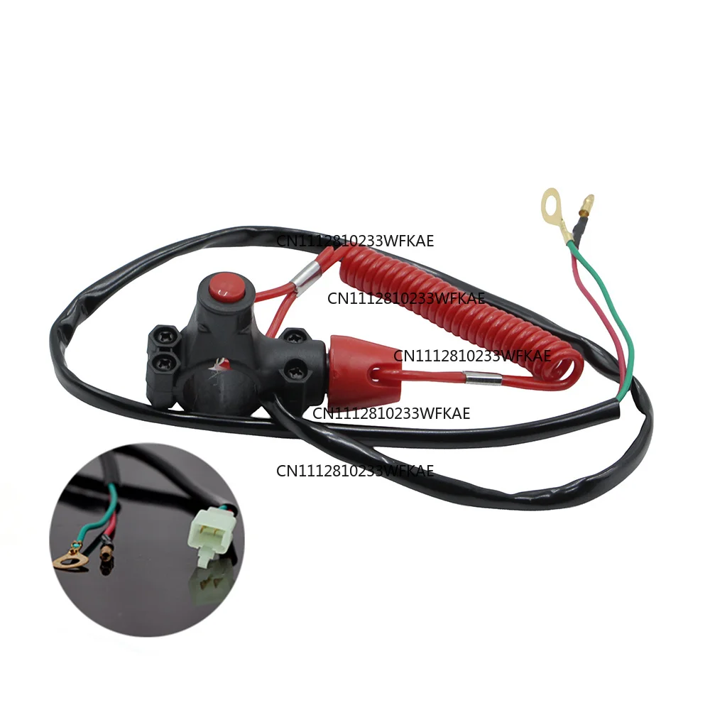 Suitable for emergency shutdown switches for pocket mini off-road vehicles, all-terrain vehicles, and more, with safety lanyards