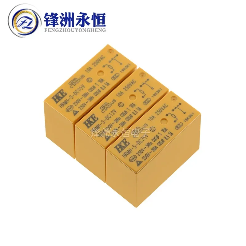 10pcs HKE Power relay HRMH HRM1H S DC5V DC12V DC24V HRM2H-S-DC5V 12V 24V 5PIN 6PIN 5A 8A 16A Replaceable SMIH-05 12VDC-SL-A C