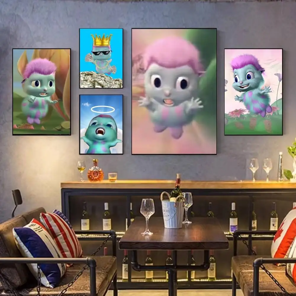 

B-Bibble Doll Classic Wall Art, Canvas Print Poster, Suitable for Home, Living Room, Room Decoration Painting