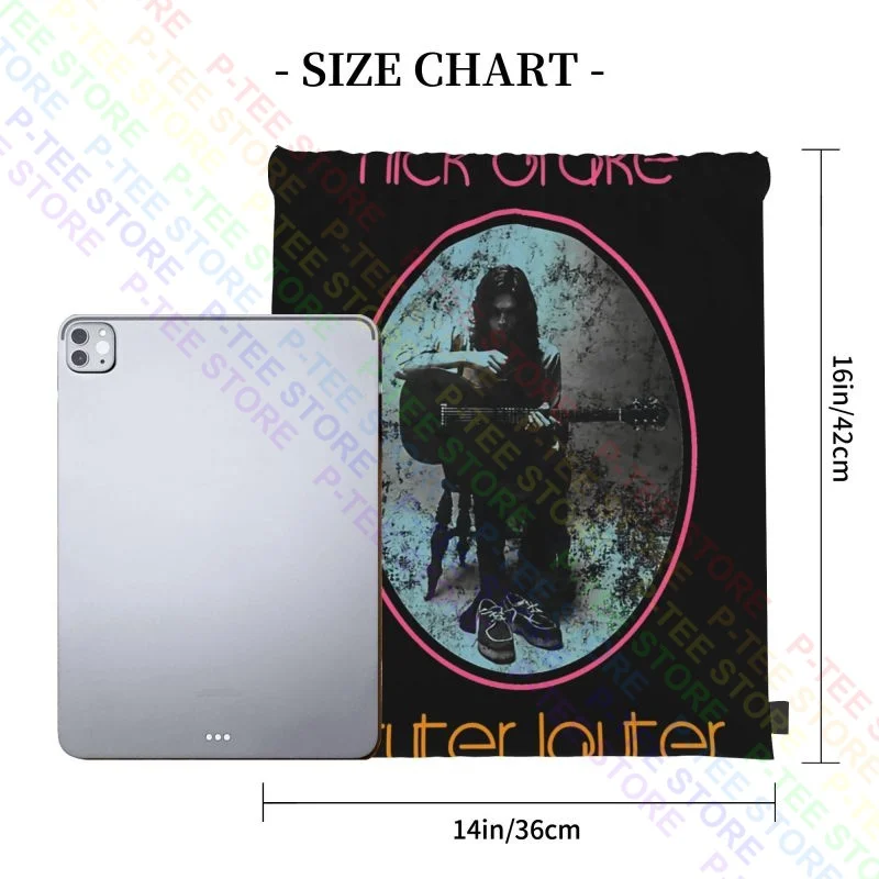 Nick Drake Bryter Layter Singer Acoustic Musician Drawstring Bags Gym Bag School Training 3d Printing Large Capacity