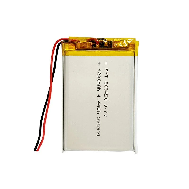 603450 3.7V 1200mAh Lithium Polymer Rechargeable Battery Li-ion Cell For MP4 GPS PSP PAD LED Lights DVD Toy Tablet PC Stopwatch