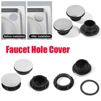 1Pc Faucet Hole Cover Stainless Steel Tap Hole Cover Kitchen Kitchen Sink Plug Drainage Seal Soap Dispenser