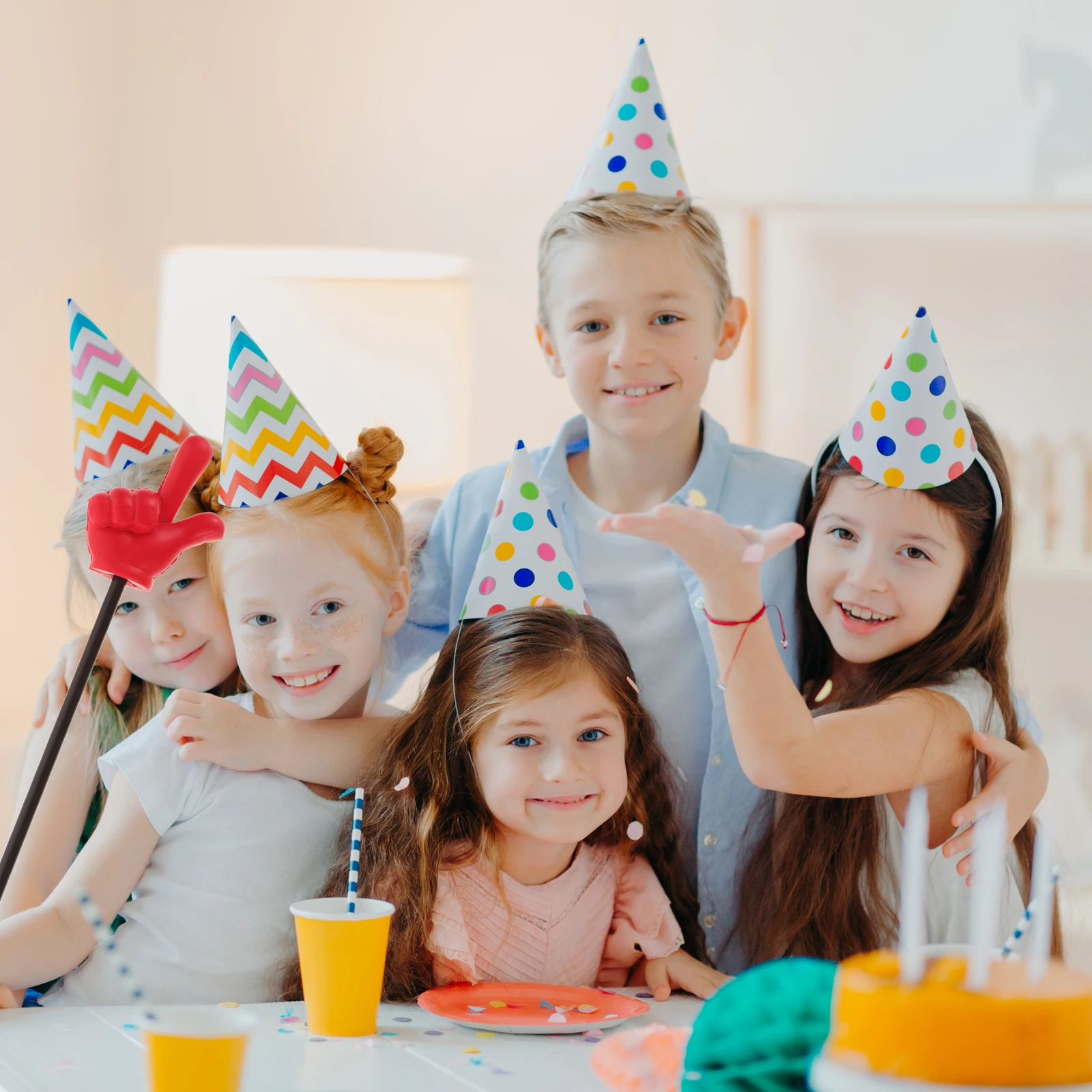 

Red Plastic Hand Pointer Finger Teacher Pointer Sticks Classroom Whiteboard Reading Teaching Accessories Indication Stick