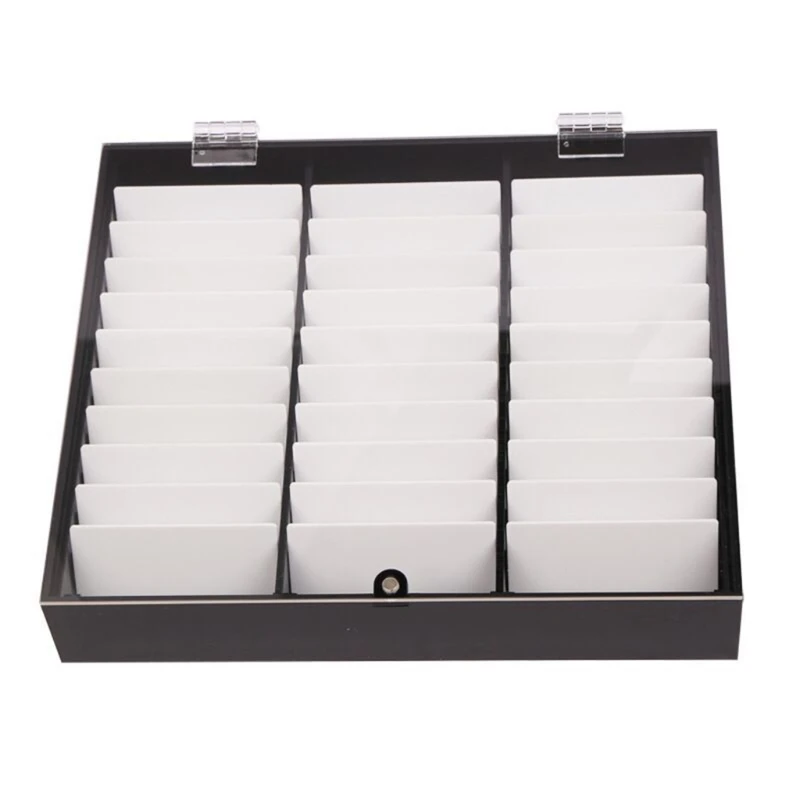 

RXJC 33 Grids Fake Tips Color Display Holder Storage Box for Nails Art Decor