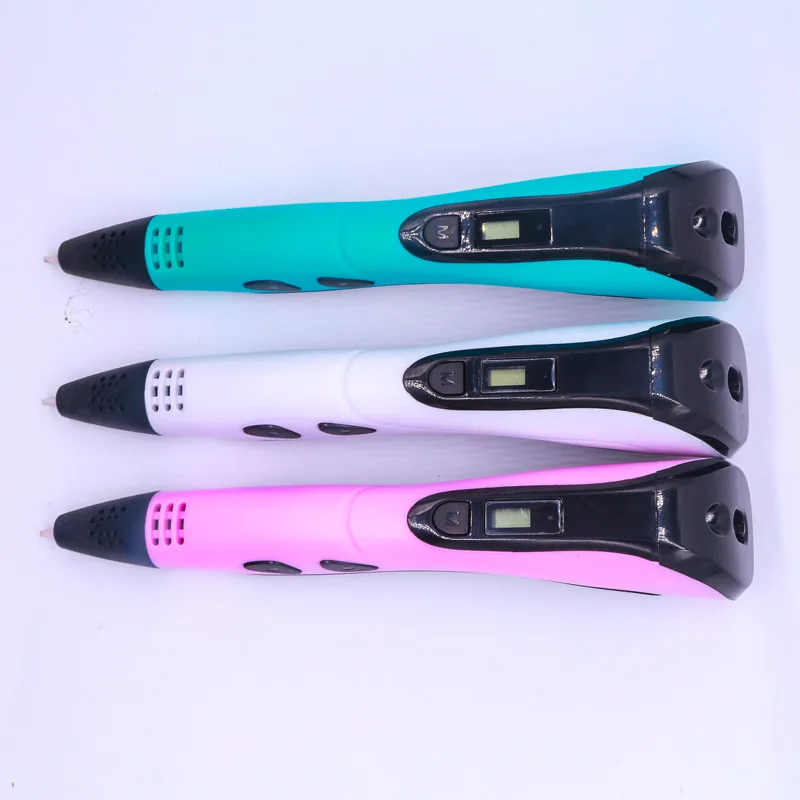 Original 3D ปากกาสําหรับเด็ก 3D การวาดภาพการพิมพ์ปากกาหน้าจอ LCD ใช้ PLA/ABS Filament ของเล่นเด็กวันเกิดคริสต์มาส...