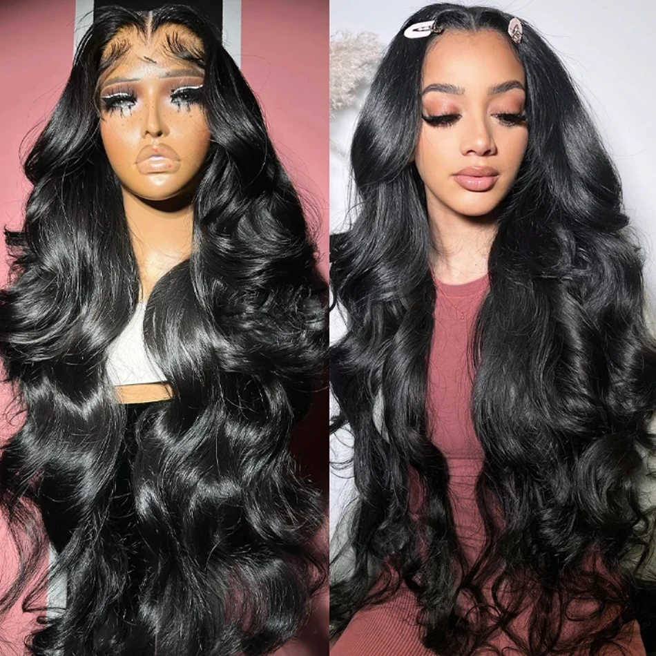 

13X4 Body Wave Wigs Glueless Lace Frontal Wig 12A Human Hair 30 34 Inch Natural PrePlucked Brazilian For Women Ready To Wear