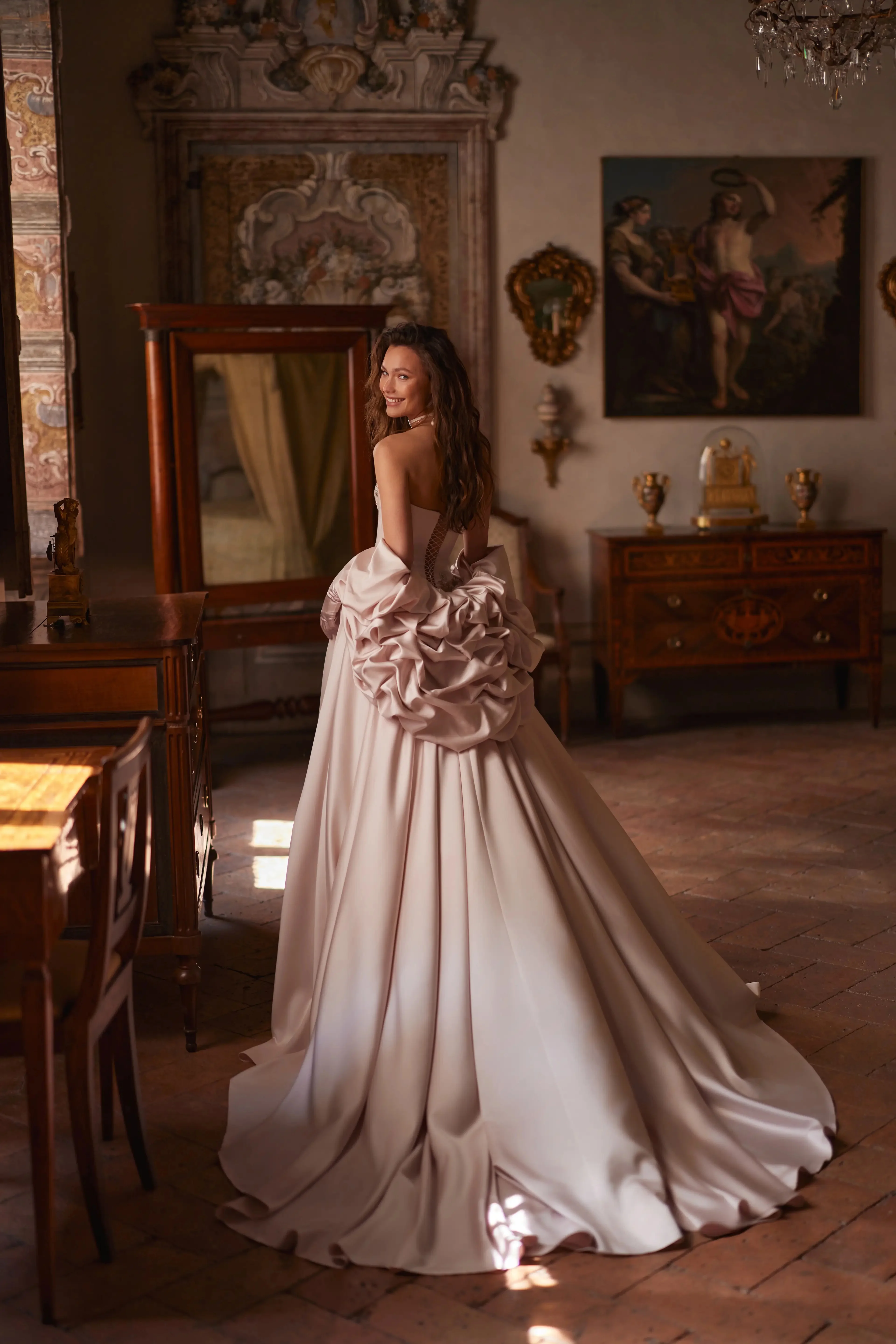 Wedding Dresses Luxury 2026 Bride Vestidos De Novia Elegante Vestido Princesa Vintage A Line Wedding Dress Satin Robe Mariage