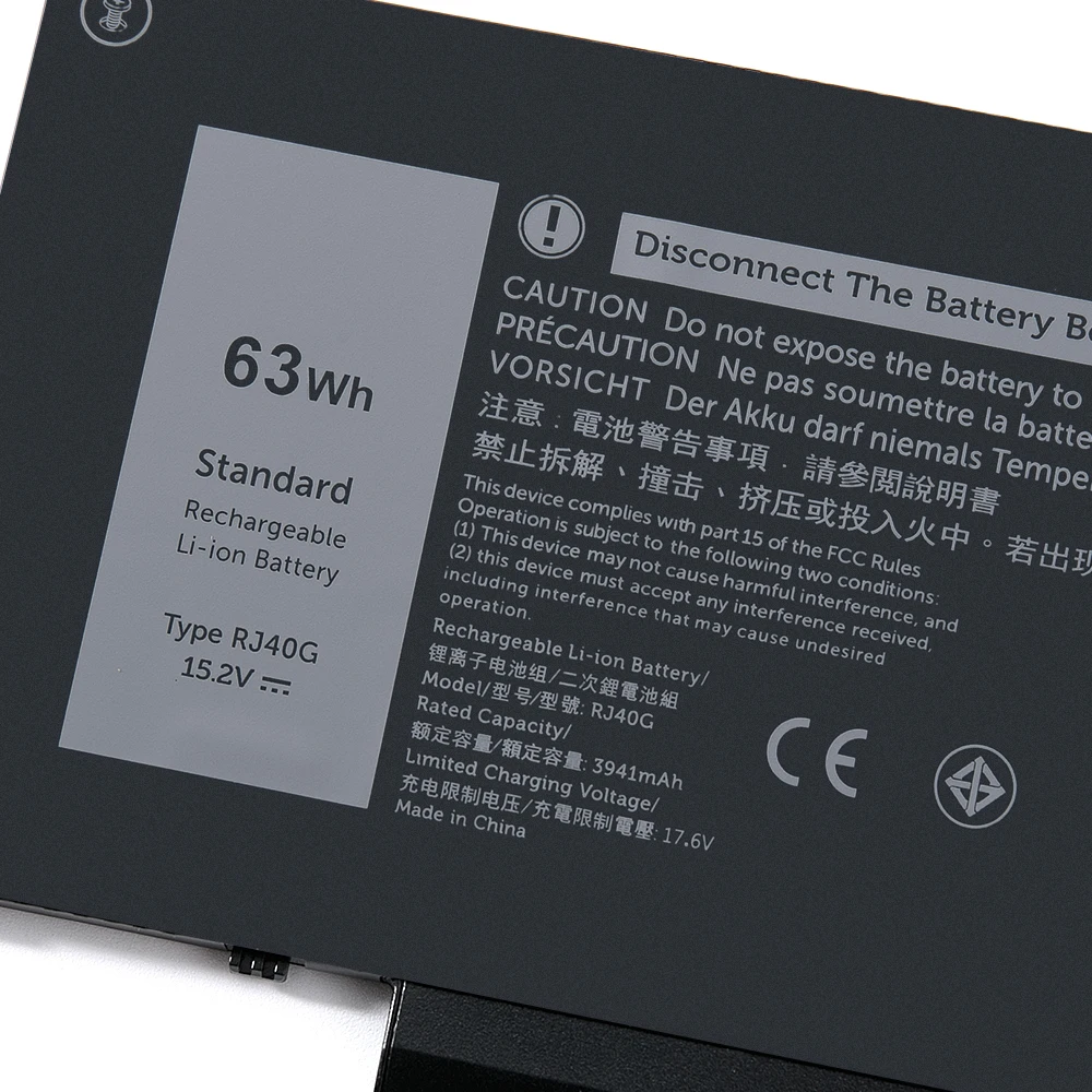 Keyuan RJ40G Battery 5420|5520 for Dell Latitude 005R42|RJ40G 64wh/15.2V Latitude M3KCN|3ICP5/57/79