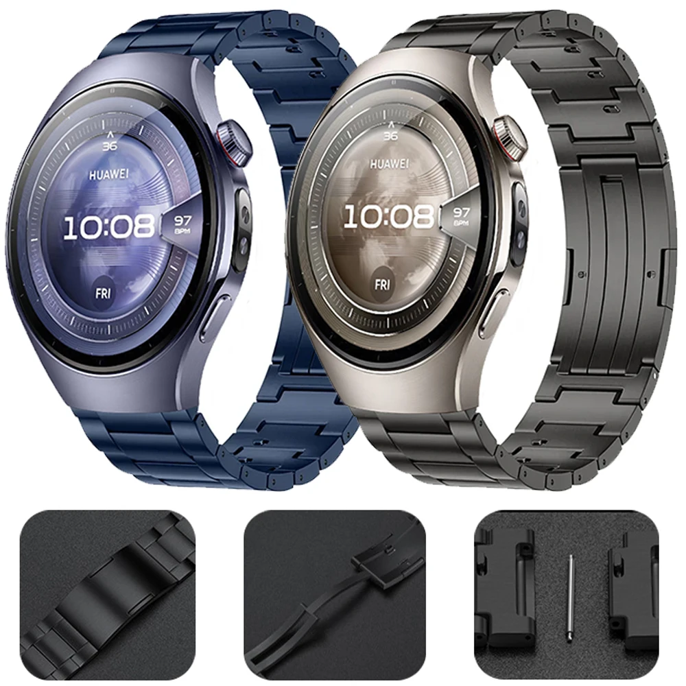 

20mm 22mm Titanium Strap for Huawei Watch 5/GT5/4 Pro 46mm Quick release bracelet for Huawei Watch GT4 GT3 Pro/Amazfit Active 2