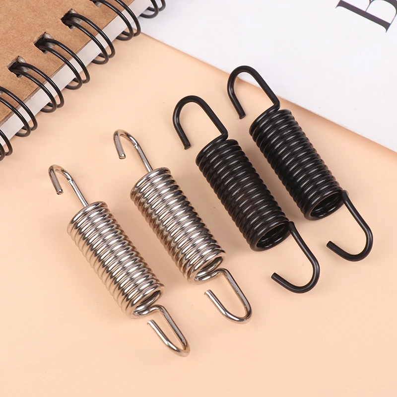 2Pcs Motorcycle Stainless Steel Spring Hooks Motorcycle Modified Exhaust Spring Pull Reed With Hook Engine Accessories