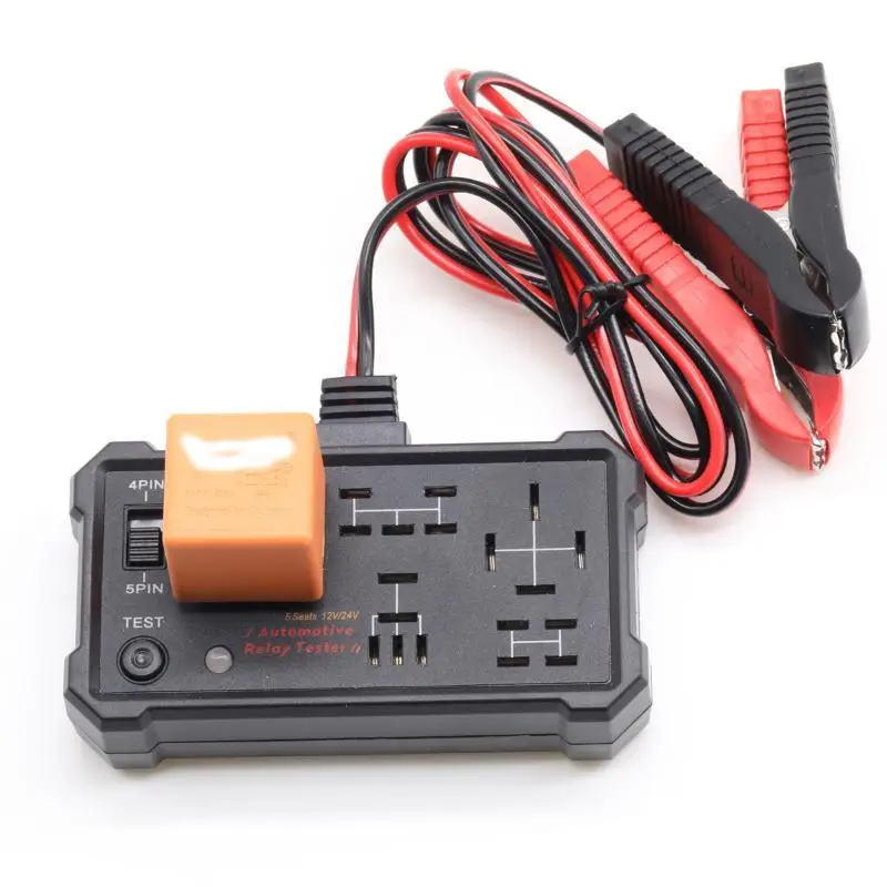 Automotive Relay Tester High Efficiency Detection Voltage Tester Accurate Car Battery Inspector for Professional Auto Repair