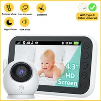 Monitor de bebé 4,3 pulgadas inalámbrico