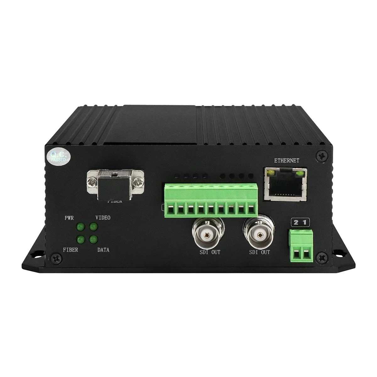 HD 3G SDI 1ch half-duplex bidi RS485 10/100M video over fiber optical converter