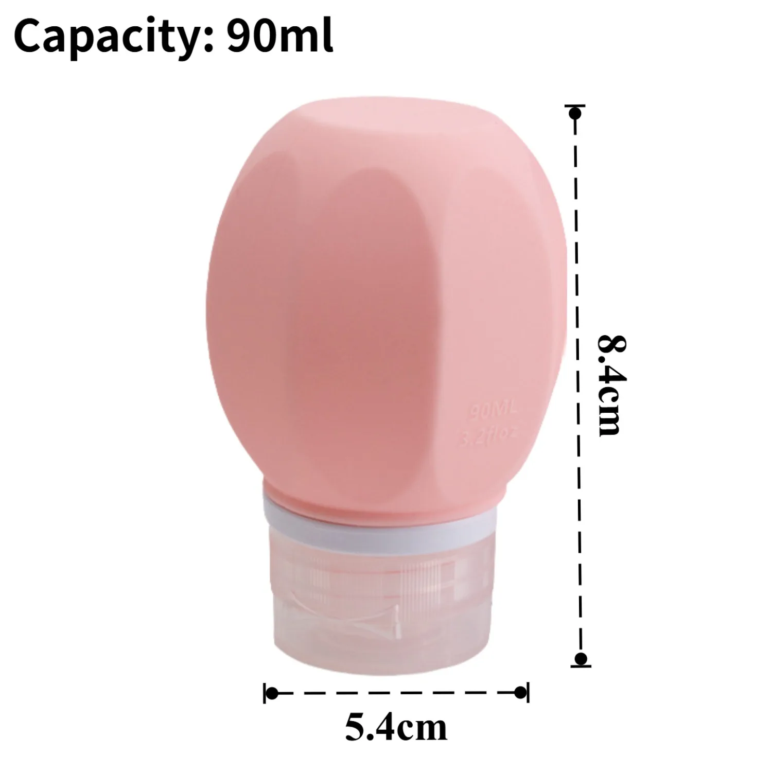 1 قطعة 90 مللي بالون مثمن زجاجات السيليكون الأعمال السفر الشامبو مستحضرات التجميل غسول أدوات الزينة المحمولة الحاويات مانعة للتسرب