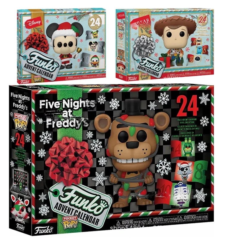 Funko The Nightmare Before Christmas Advent Calendar New Year Countdown Calendar Doll Toys Collection Merry Christmas Gifts