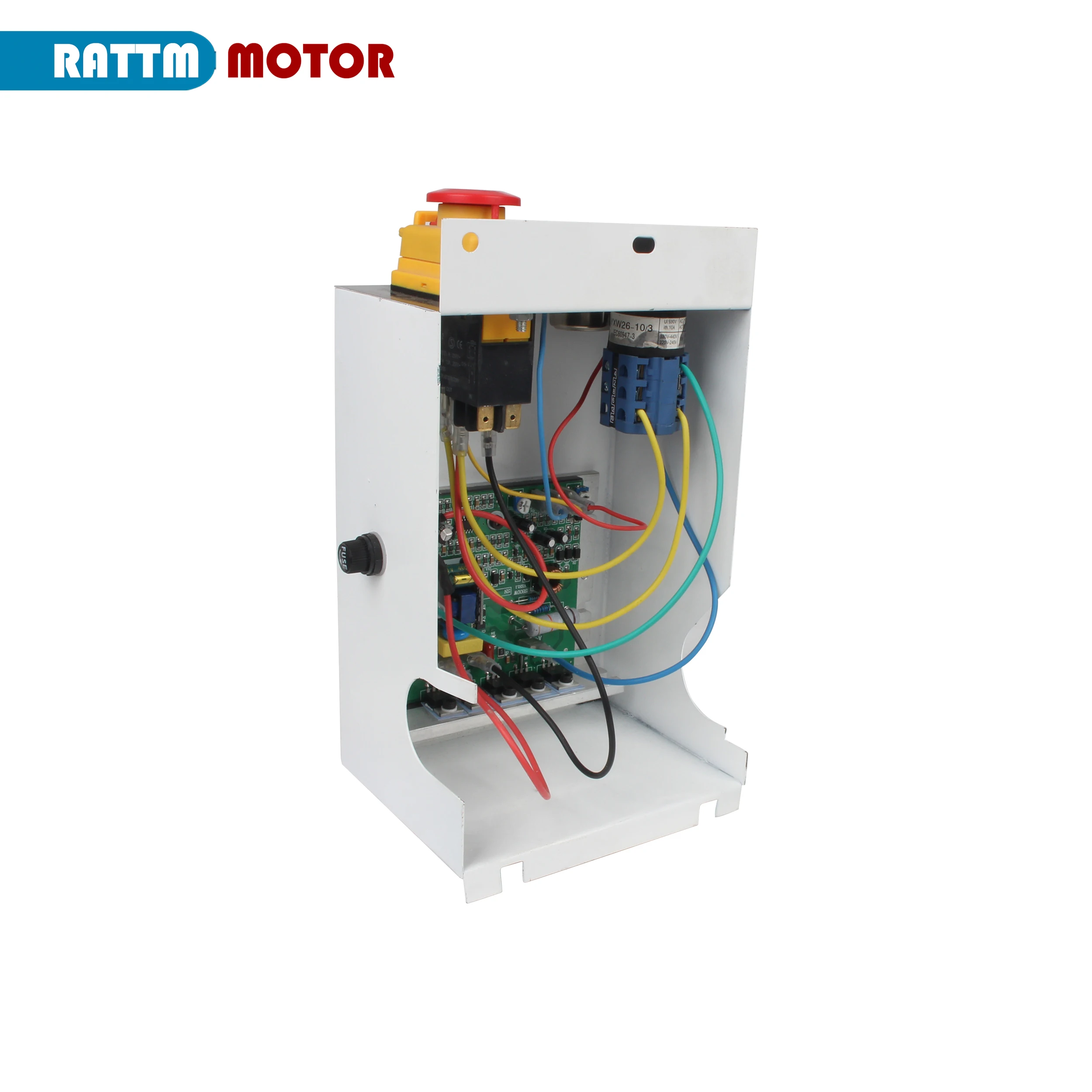 Kotak Kontrol Listrik Kecepatan Bubut 550W CJ0618 Kit Pengendali Bubut Papan Sirkuit Dudukan 110V 220V dengan E-stop