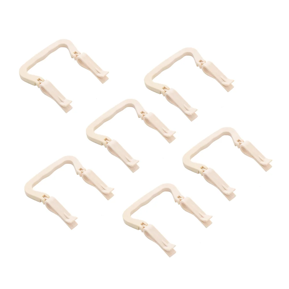 

6 PCS Trash Bag Clip Sturdy Rubbish Clamp Can Clips Buckle Slip-resistant Easy-to-use Garbage Holder Fixer