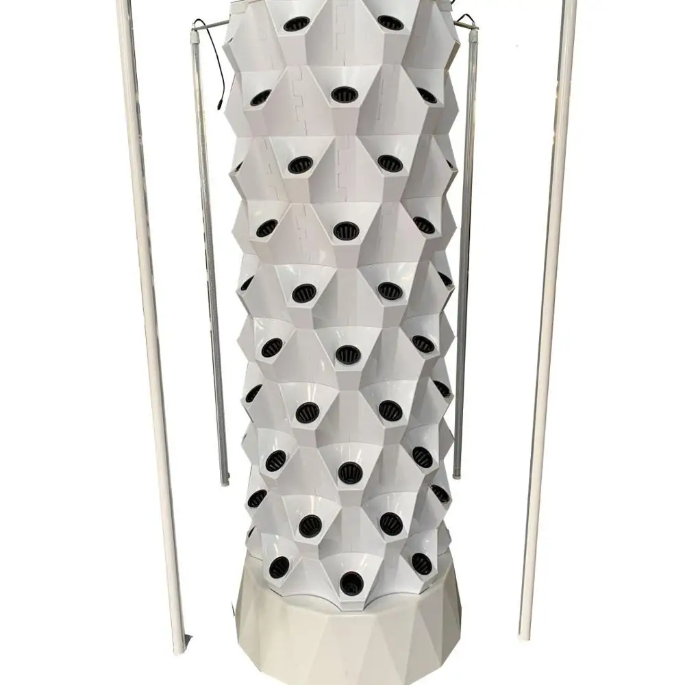 

2025Automatic Watering Hydroponic Tower Growing Garden Equipment Hydroponic Vertical 48holes