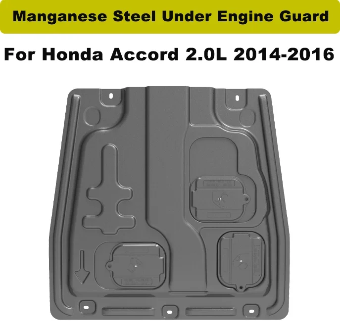 

Для Honda Accord 2.0L 14-16 марганцевая сталь под защитным приспособлением двигателя, капоты двигателя, щиток двигателя, автомобильные аксессуары.