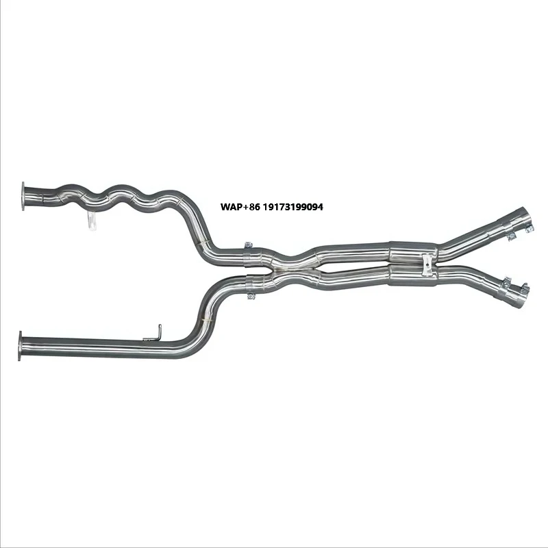 

High Quality 3" 76mm Equal Length Midpipe Resonated G80 M3 Exhaust Mid X Pipes for B-MW S58 M4 G82 Auto Performance Parts