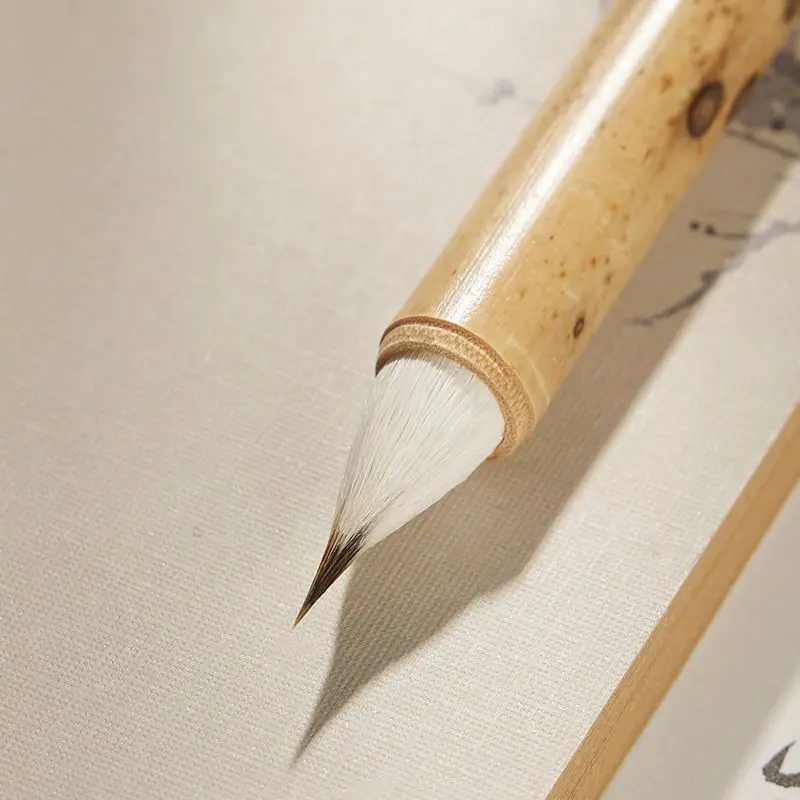 Woolen Rabbit Hair Calligraphy Brush Small Regular Script Copying Scriptures Brush Chinese Painting Freehand Brushwork Brush Pen