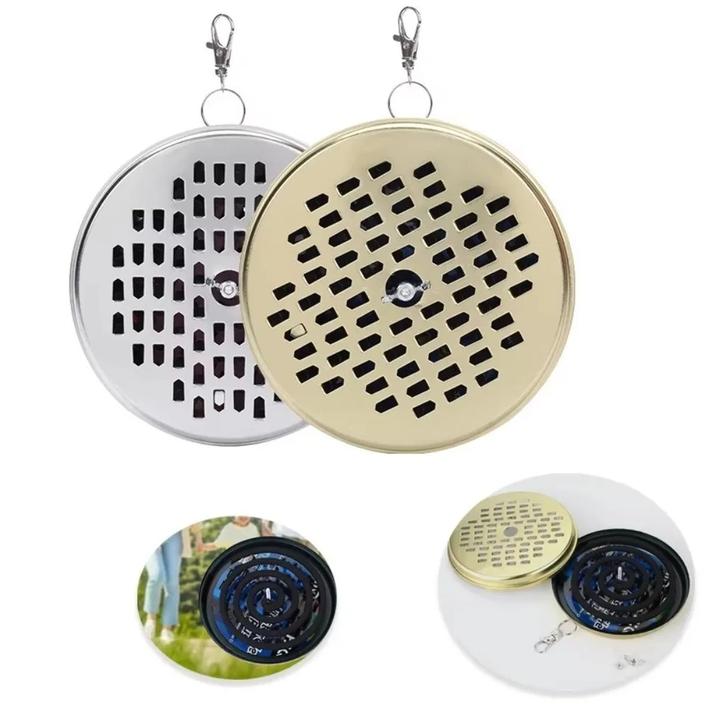 Hangable Hook Included Mosquito Coil Holder Fireproof & Anti-Scald Stable Combustion Hanging Mosquito Repellent Tray