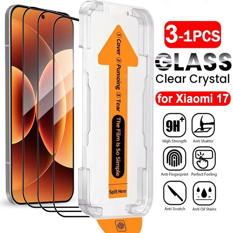 

8K Dust Free Install Tempered Glass Screen Protector For Samsung A17 A16 A57 A56 5G A55 A36 A35 A26 A24 A15 A14 A13 A12 A71 A73