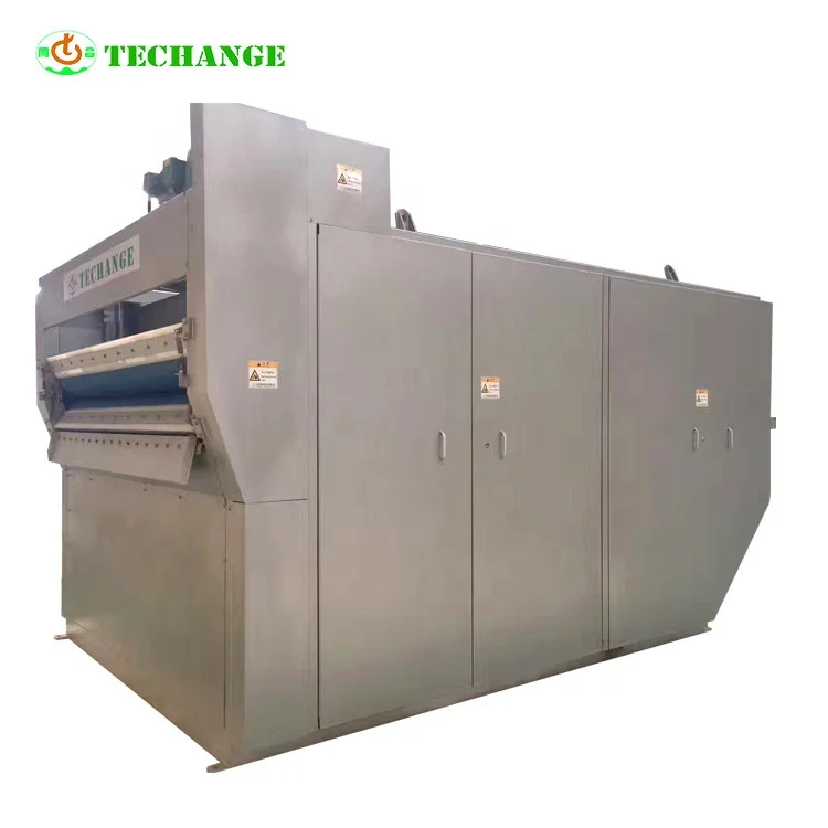 Máquina de prensa de filtro de correa de tratamiento de deshidratación de lodos de agua residual