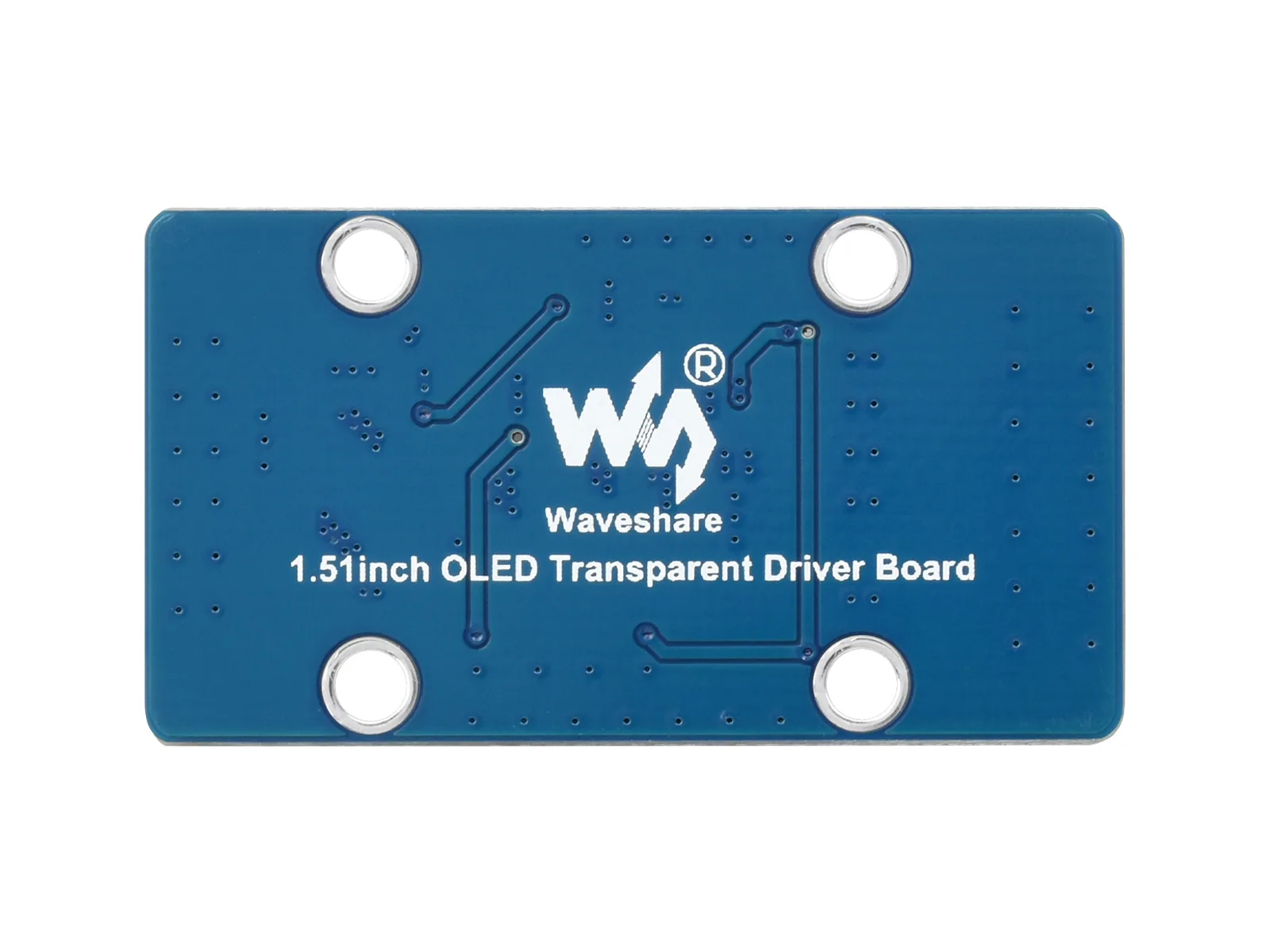 Waveshare 1.51인치 투명 OLED 모듈 128×64 SPI/I2C 하늘색 디스플레이는 Raspberry Pi/Arduino용 예시와 함께 제공됩니다.