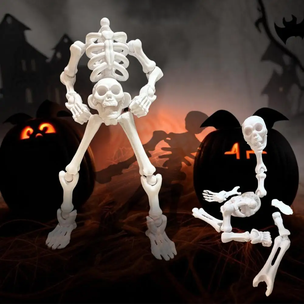 DIY Skeleton Assembly Toy No Cutting Gluing Smooth Edges Portable Compact Design 3D ABS Material Parent Child Interaction Gifts