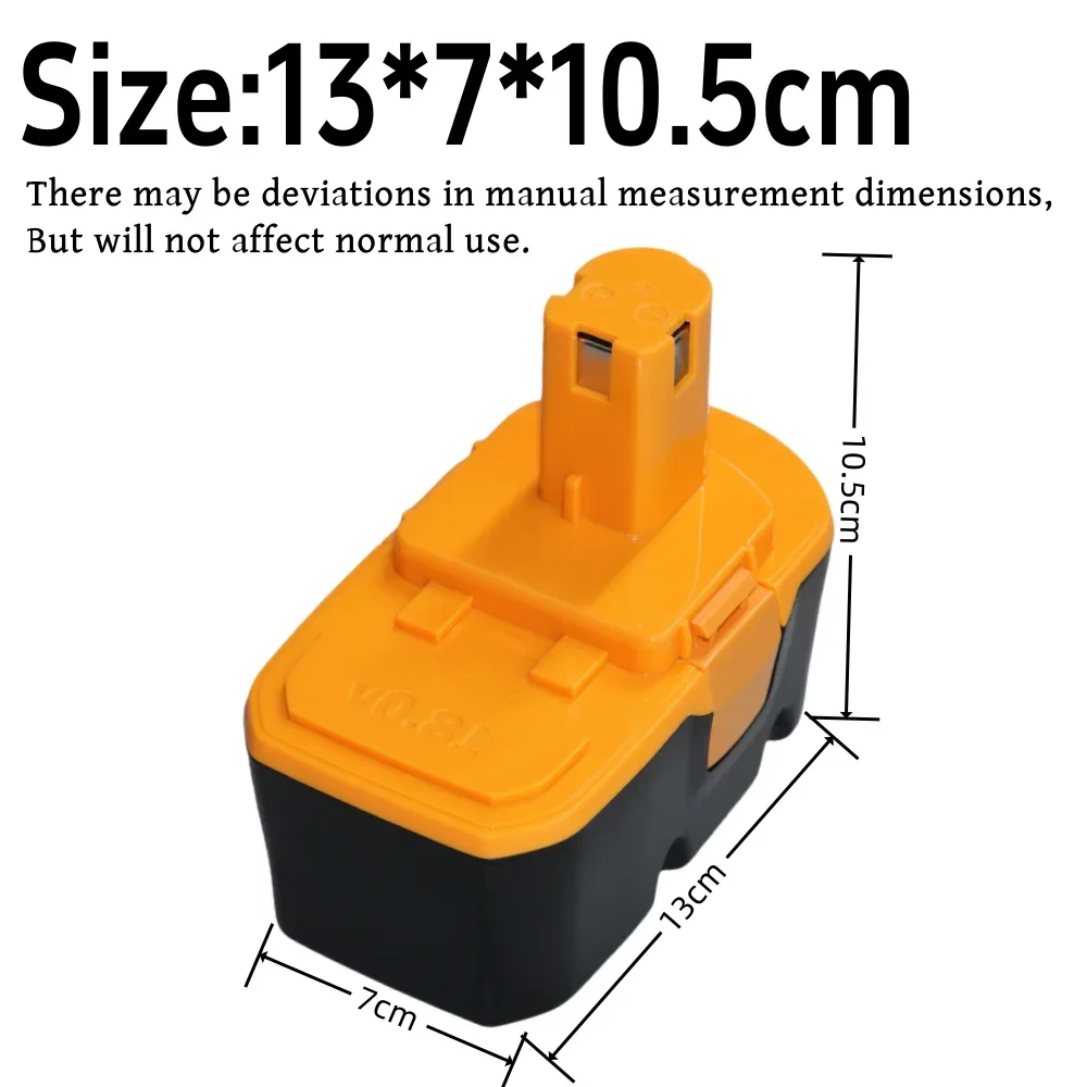 For Ryobi 18V P100 9800mAh Interchangeable Battery P101 ABP1801 ABP1803 BPP 1820 Rechargeable Power Tools