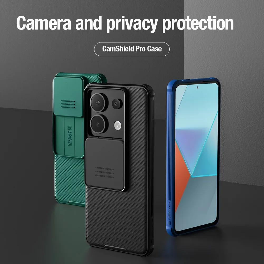 For Xiaomi Redmi Note 13 Pro5G Case NILLKIN CamShield Pro Slide Camera Protect Privacy Back Cover For Redmi Note 13 /13 Pro Plus