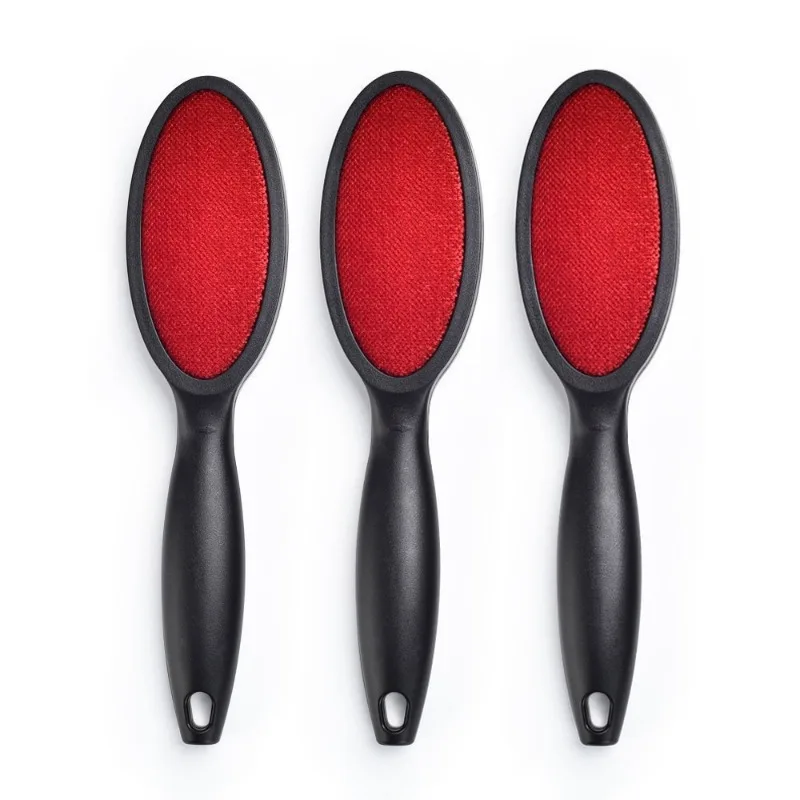 3PCS Black Red Sturdy Wear-resistant Lint Remover Suitable for Garment Care Fabric Decor Cleaning Portable Use