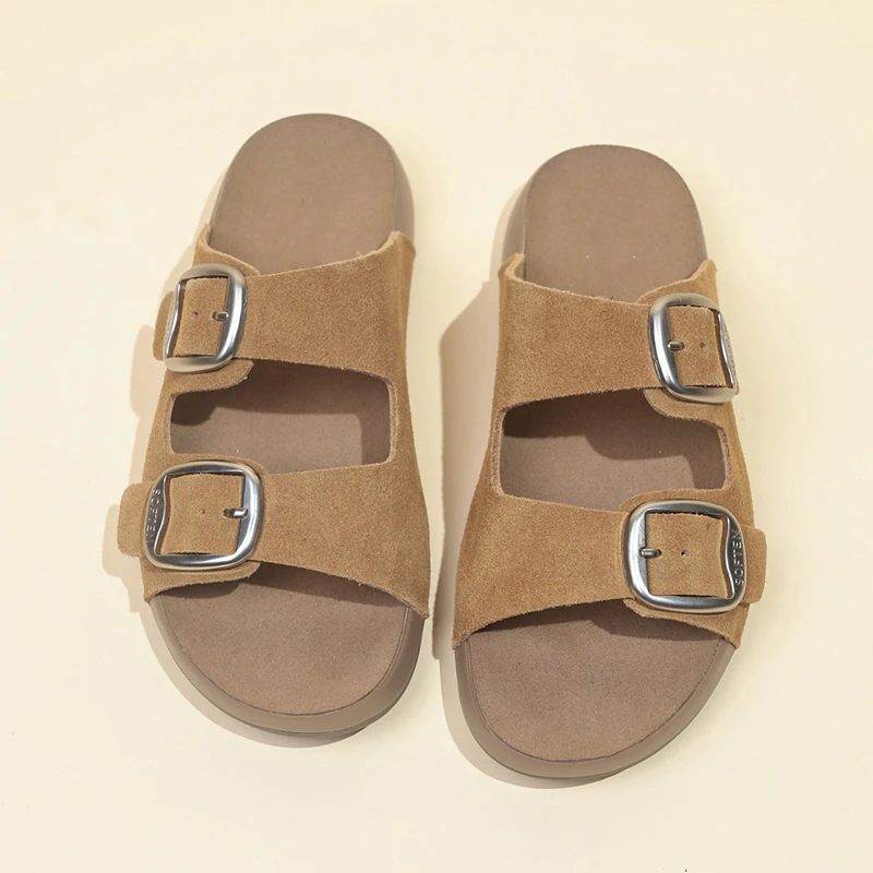 

Summer Women's Chunky Heel Slippers Non-Slip Rubber Sole Beach Casual Comfortable Breathable Outdoor Fashion Platform Footwear