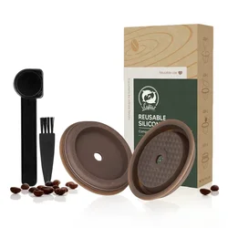 For--Nespresso For--Vertuo Next Reusable Silicone Cap Coffee Capsule Cover Lid Compatible With For Vertuoline Original Capsules
