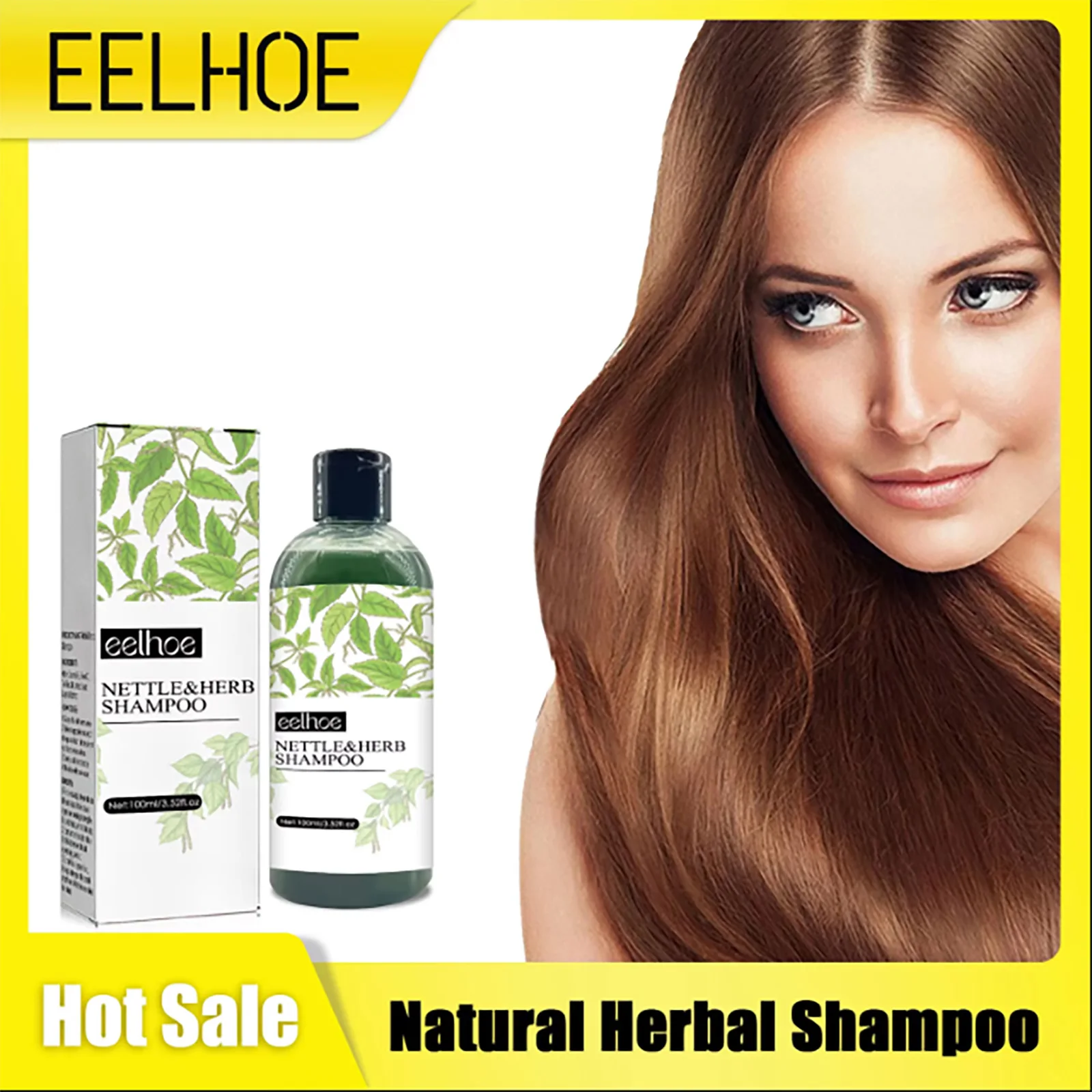 

Natural Herbal Shampoo Anti Hair Loss Hair Regrowth Treatment Gently Nourish Clean Dandruff Non-stick Scalp Hair Growth Shampoo