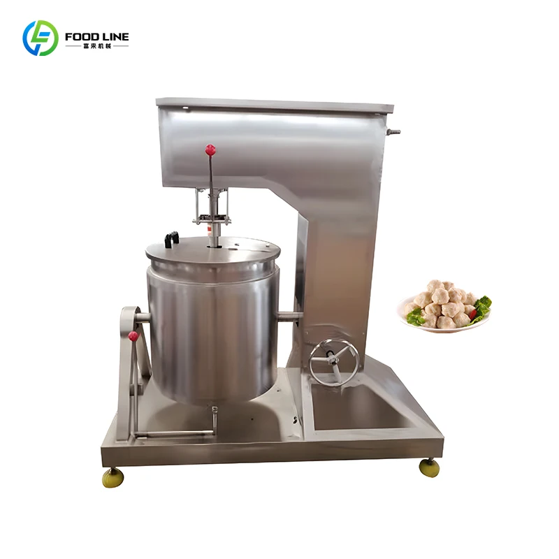 Factory Direct Supply Automatic Machine for Making Meatballs and Fish Balls Meatball Beating Machine