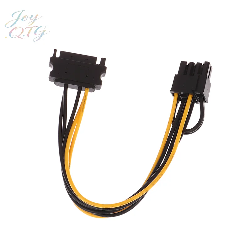

Hot 1Pc 15Pin SATA Male to 8Pin(6+2) PCI-E Power Supply Cable 20cm Graphics Card Power Converter Cable