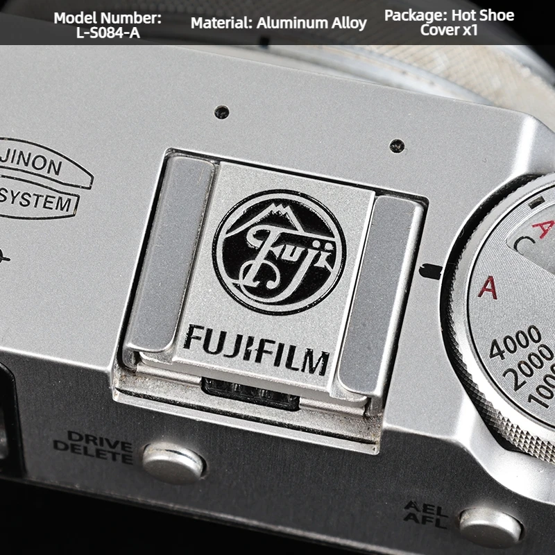 Messing-Aluminiumlegierung Blitzschuh-Abdeckung Auslöser-Staubschutzkappe Kratzfeste Kappe für Fujifilm XT4 XT5 Canon Nikon Spiegellose Kameras