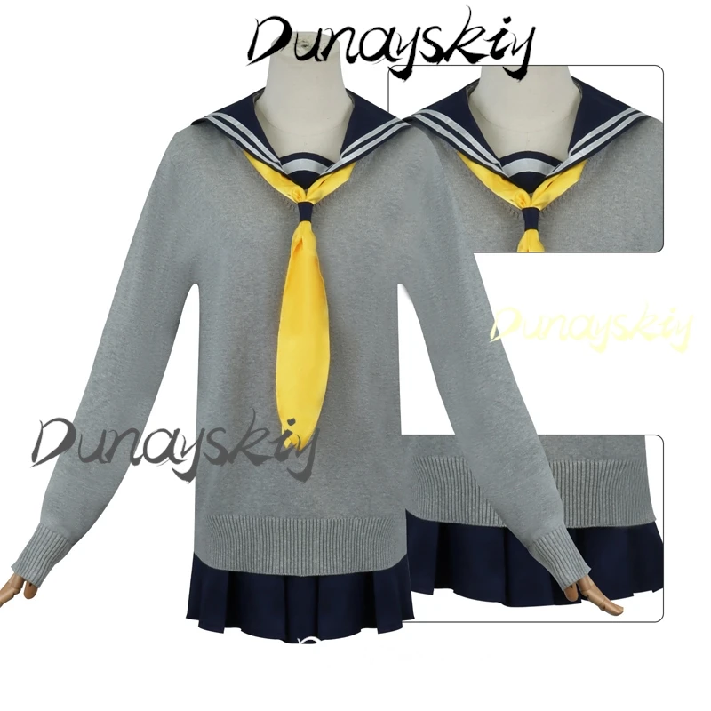 Anko Koshi Cosplay Costume Wig Anime My Deer Friend Nokotan Shikanoko Nokonoko High School Uniform Sweater Suit Customized