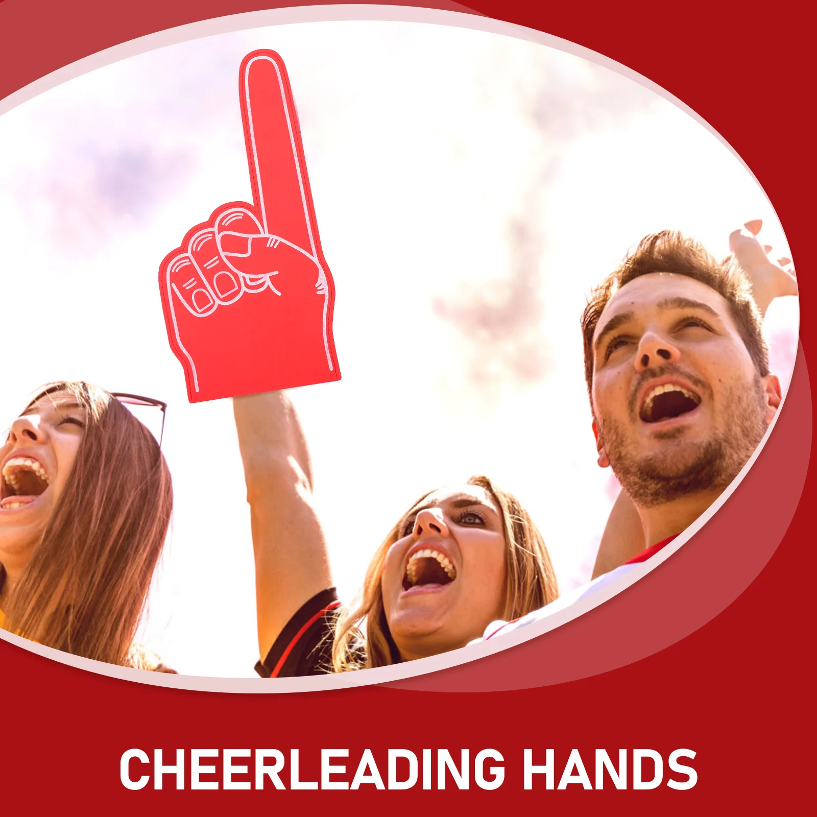 3 Pcs Foam Fingers Cheerleading Props Foams Stuff for Sports Sponge Football Party Favors Sublimation Cheerleader Hand