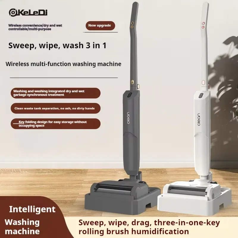 Portable Mopping Wireless Floor Washer Cordless Vacuum And Mop All-in-one Floor Cleaner view 4