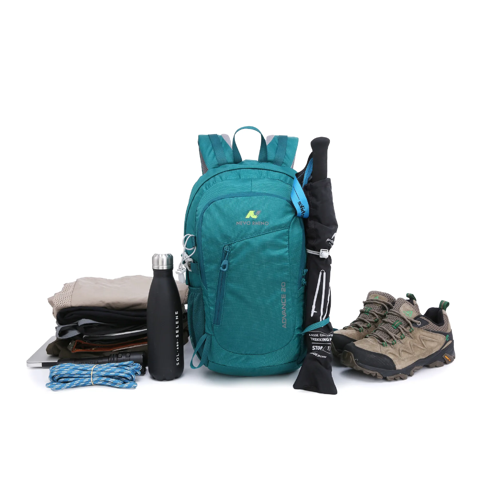 Sac à dos de sports de plein air léger pour hommes et femmes, sac à dos de voyage étanche, sac à dos de marche, grande capacité, camping, randonnée, vélo, 20L