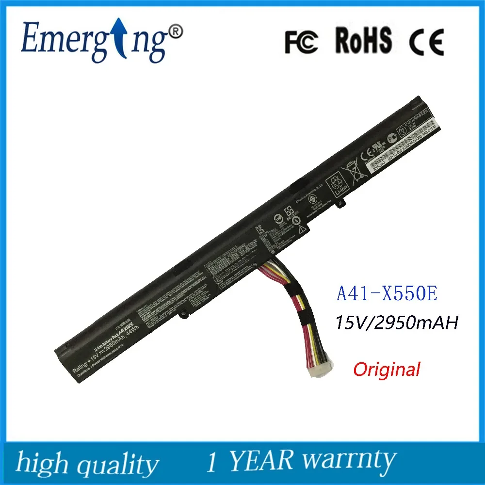 New 15V Laptop Battery for ASUS A41-X550E  X450 X450E X450J X450JF A450J A450JF A450E F450 F450C F450V F450E