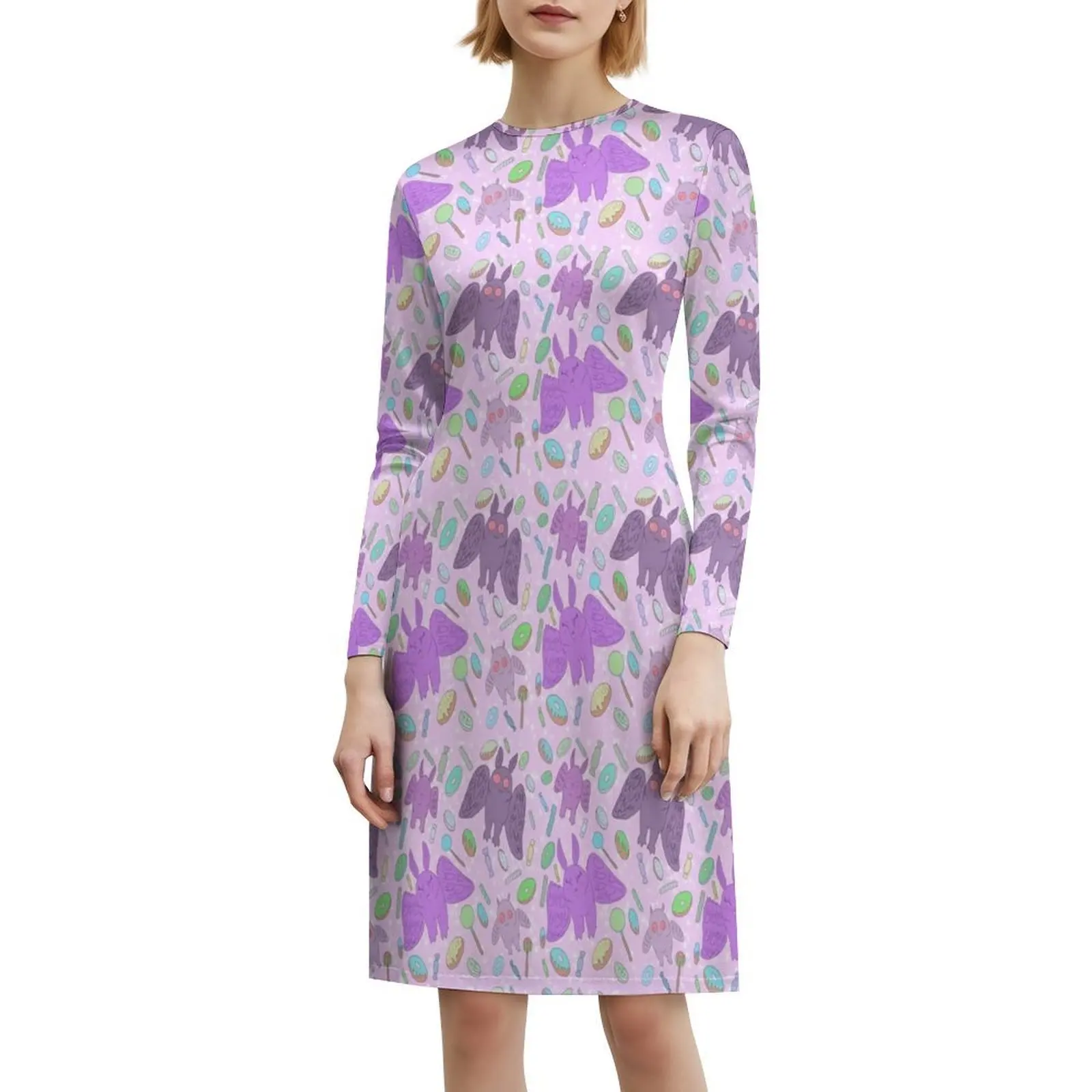 فستان بوهيمي عتيق من Mothman N Sweets بأكمام منتفخة أو خيارات بدون أكمام للنساء فستان Mothman Cryptid لطيف ورائع